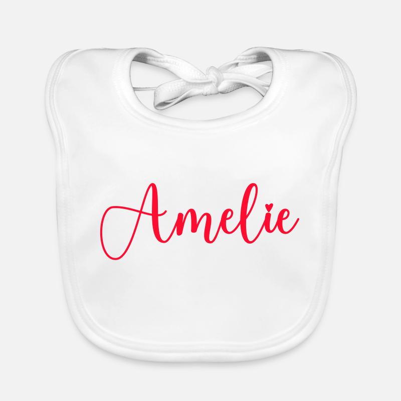 amelie name Baby Bio-Lätzchen