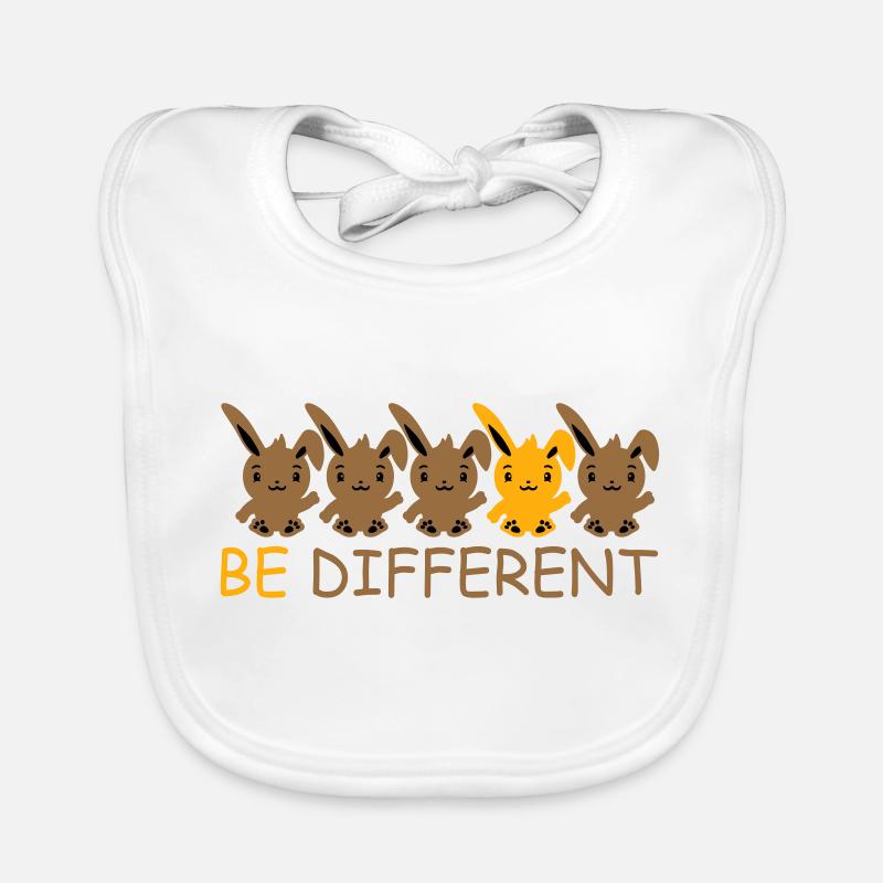 5 Hasen Freunde Unterschied Be Different Anders Baby Bio-Lätzchen