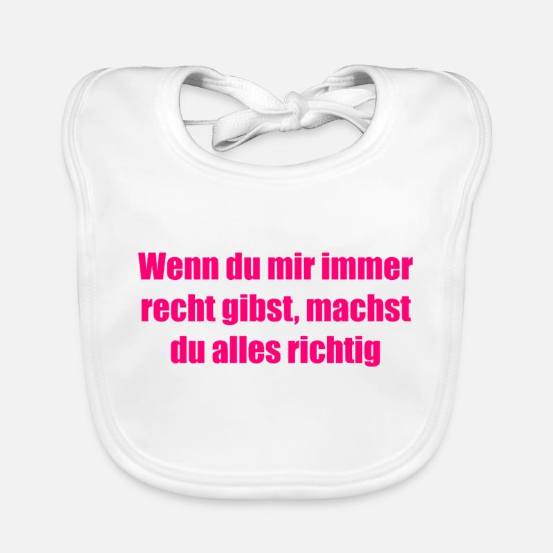 lustiger Spruch Baby Bio-Lätzchen