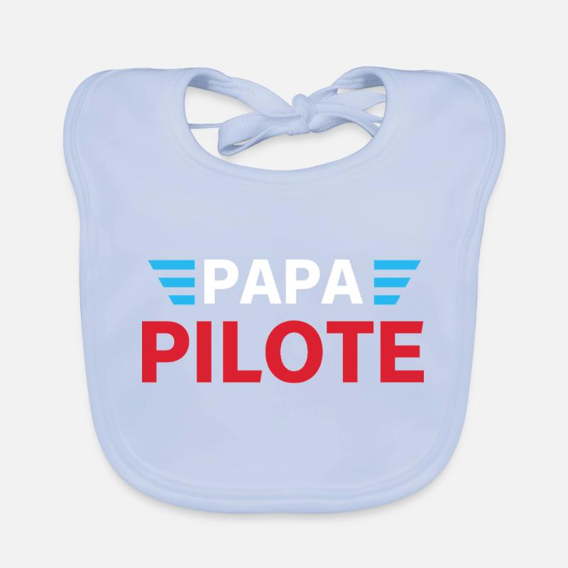 Pilot Dad - Dad Gift Organic Baby Bibs