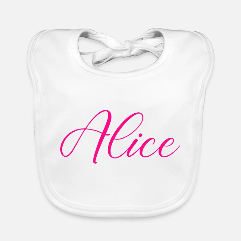 name alice Baby Bio-Lätzchen