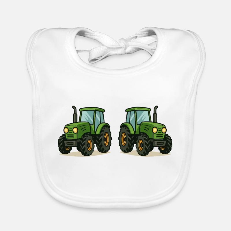 Tractor 2 Organic Baby Bibs