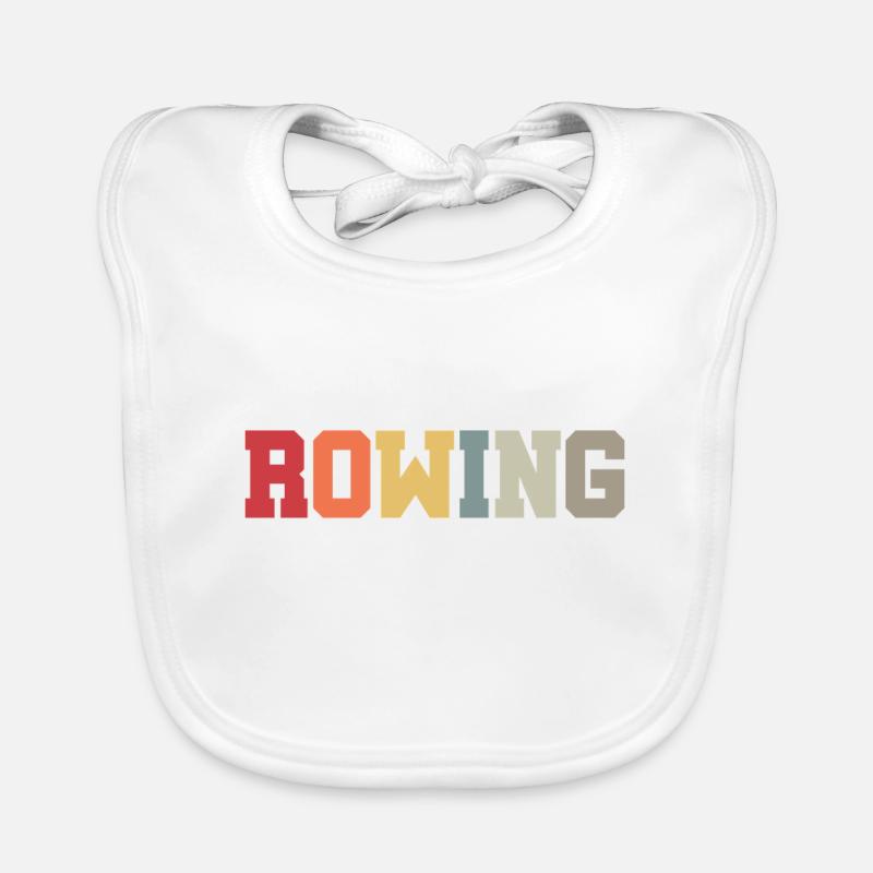 Rowing - Rower - Rower - Aviron Organic Baby Bibs