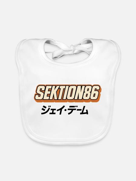 Sektion86 - Baby Bio-Lätzchen - Weiß - Vorne