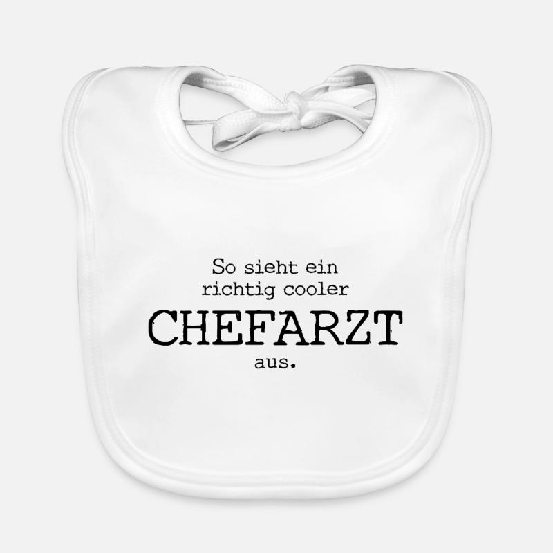 C’est à cela que ressemble un médecin-chef vraiment cool. Bavoir bio Bébé