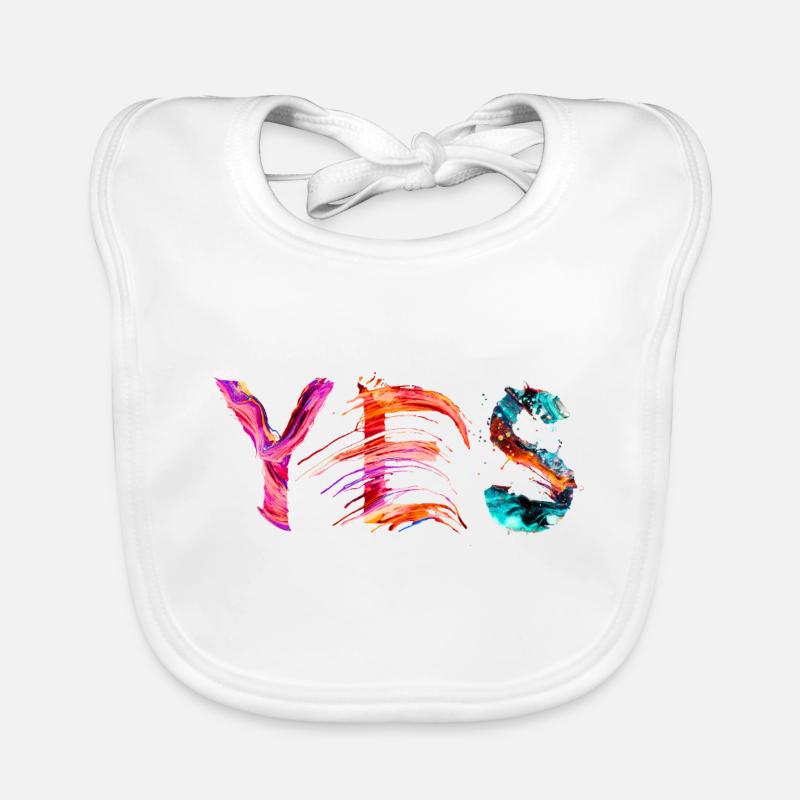 – Déclaration colorée pour la liberté et la créativité Bavoir bio Bébé