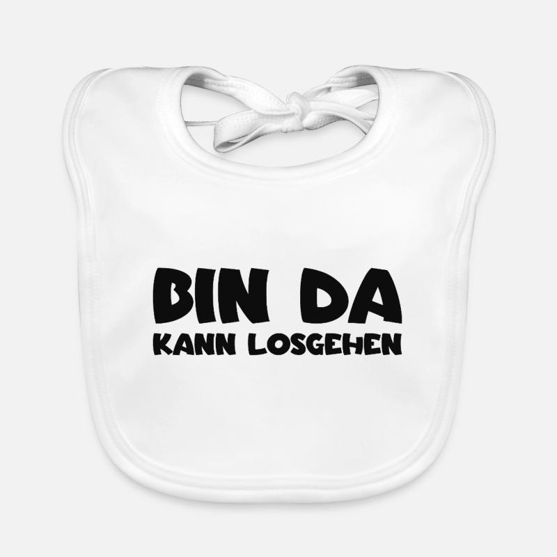 Bin da - Kann losgehen Baby Bio-Lätzchen