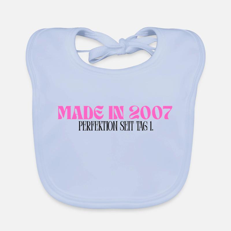 Made in 2007 - Perfektion seit Tag 1 Baby Bio-Lätzchen