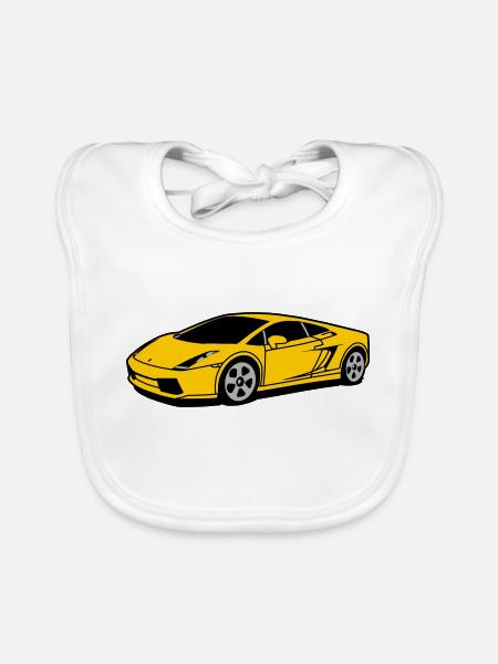 lambo - Baby Bio-Lätzchen - Weiß - Vorne
