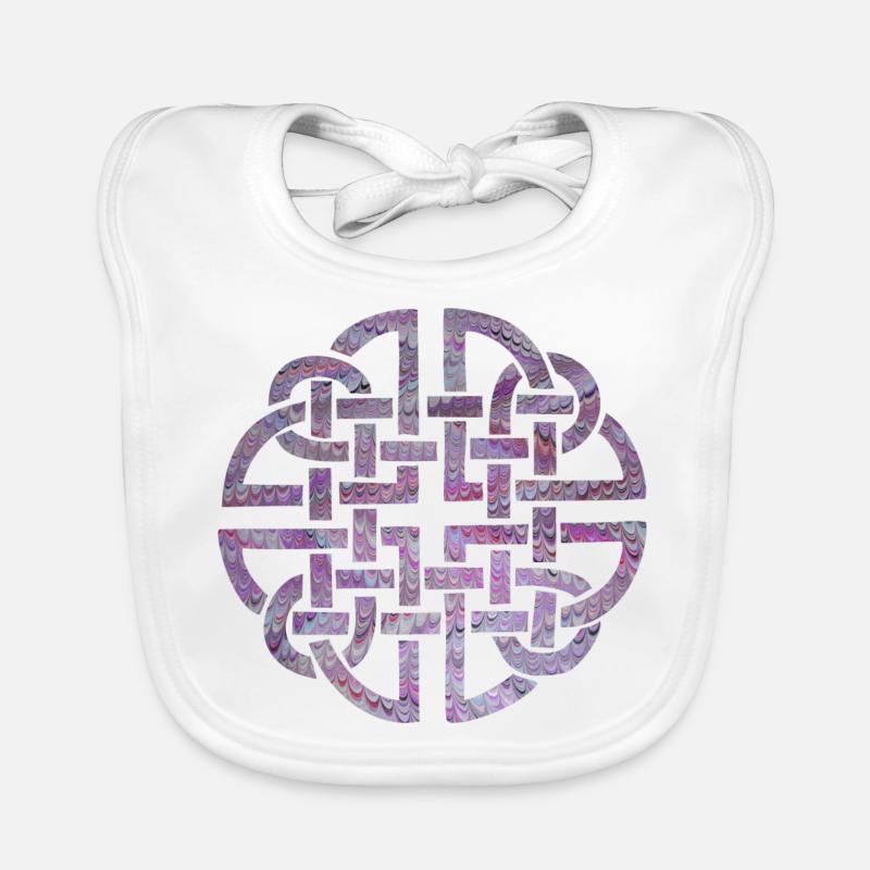 Celtic knot 8 e 62 Organic Baby Bibs