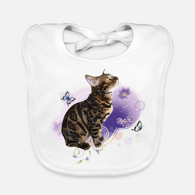 Chat du Bengale Bavoir bio Bébé