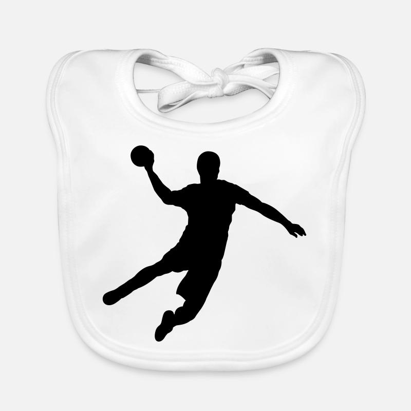 Handball - Bavoir bio Bébé - blanc