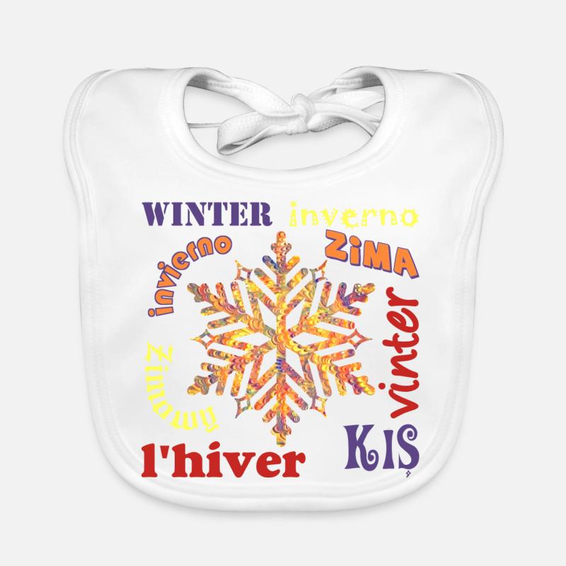 winter mehrsprachig e 53 Baby Bio-Lätzchen