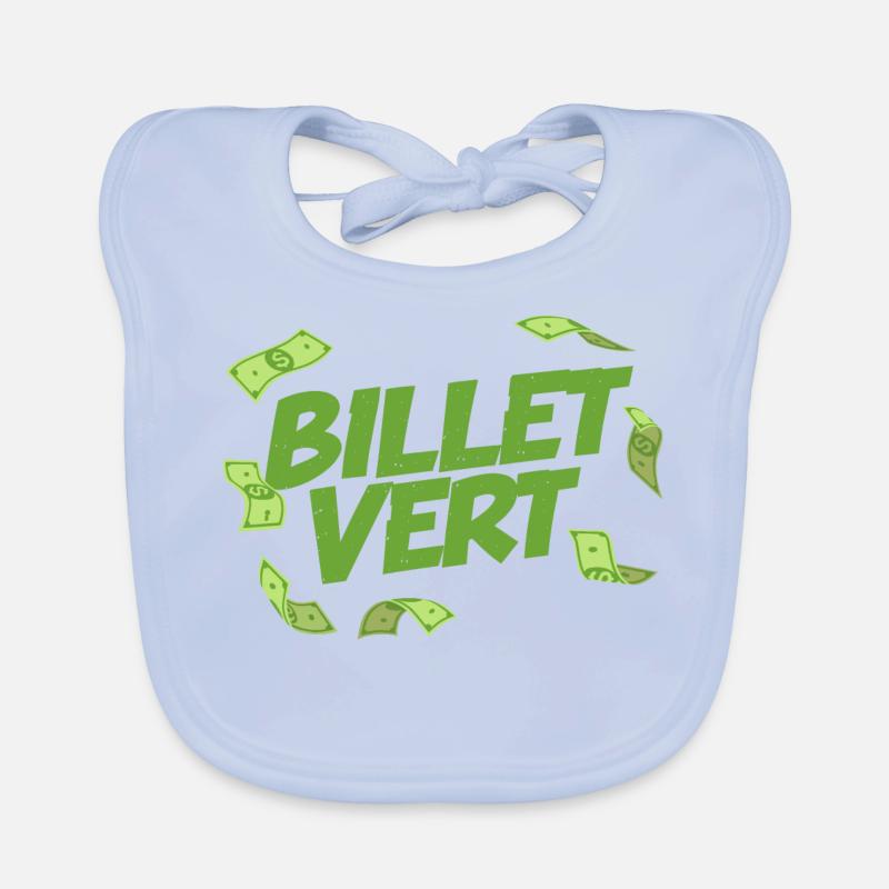 Billet vert Bavoir bio Bébé