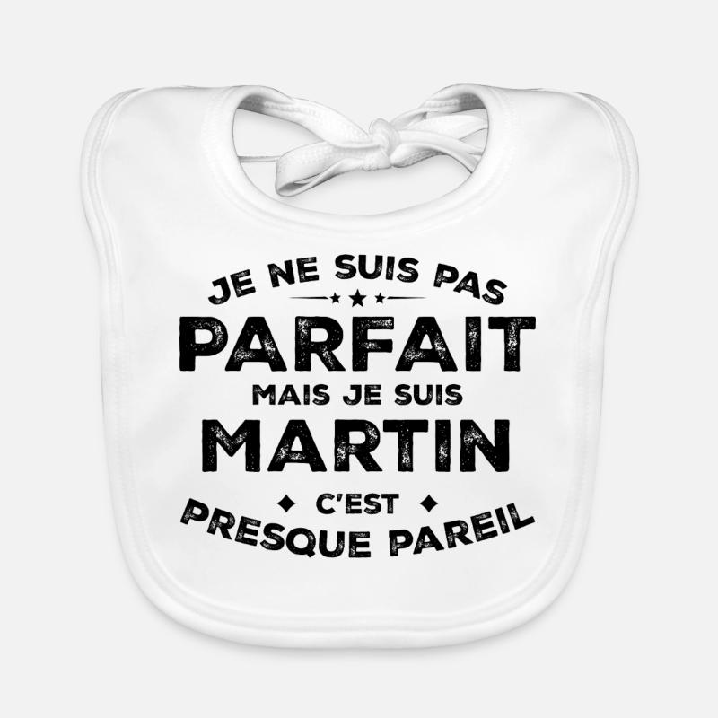 Martin Ein Vorname, eine Haltung Martin Humor Baby Bio-Lätzchen
