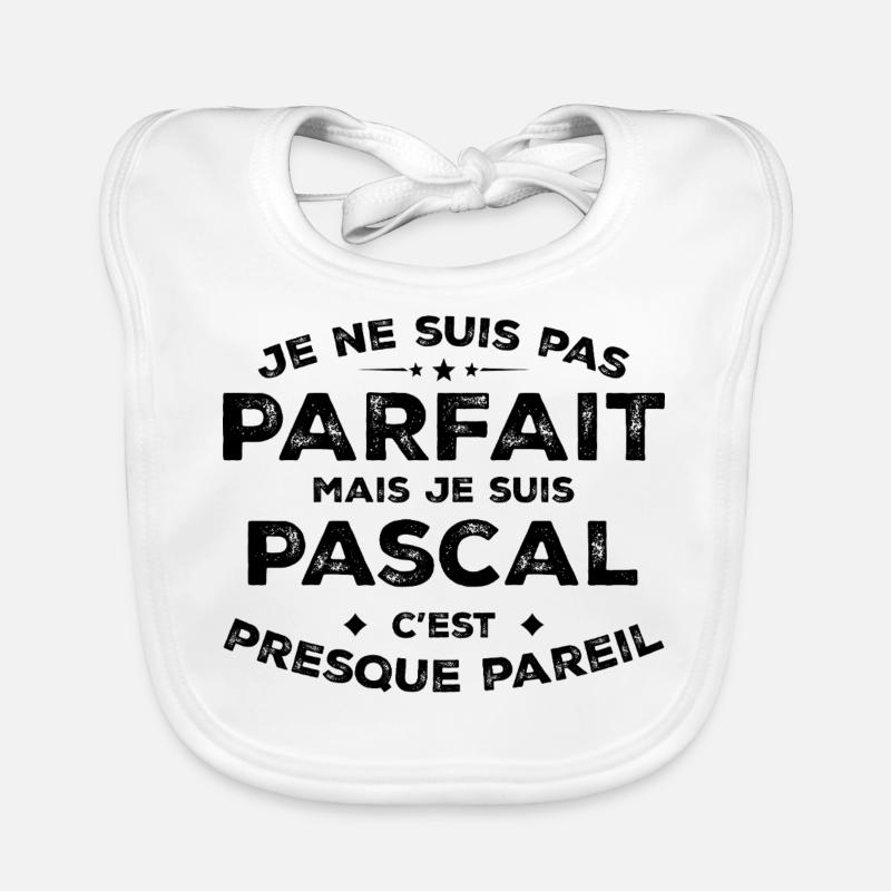 Pascal Ein Vorname, eine Haltung Pascal Humor Baby Bio-Lätzchen