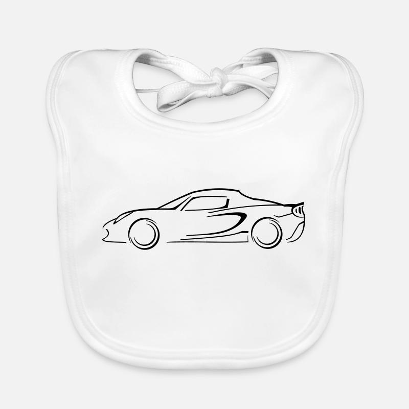 Lotus Elise Silhouette Baby Bio-Lätzchen