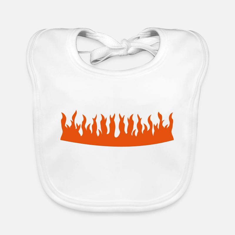 Feuerkrone / fire crown (1c) Baby Bio-Lätzchen