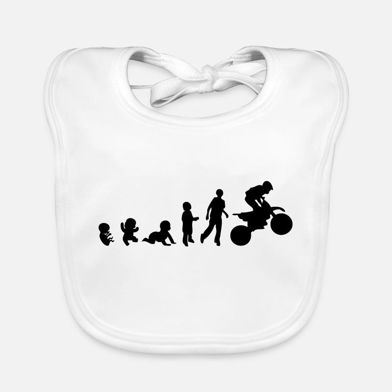 Evolution human rights motocross sports Organic Baby Bibs