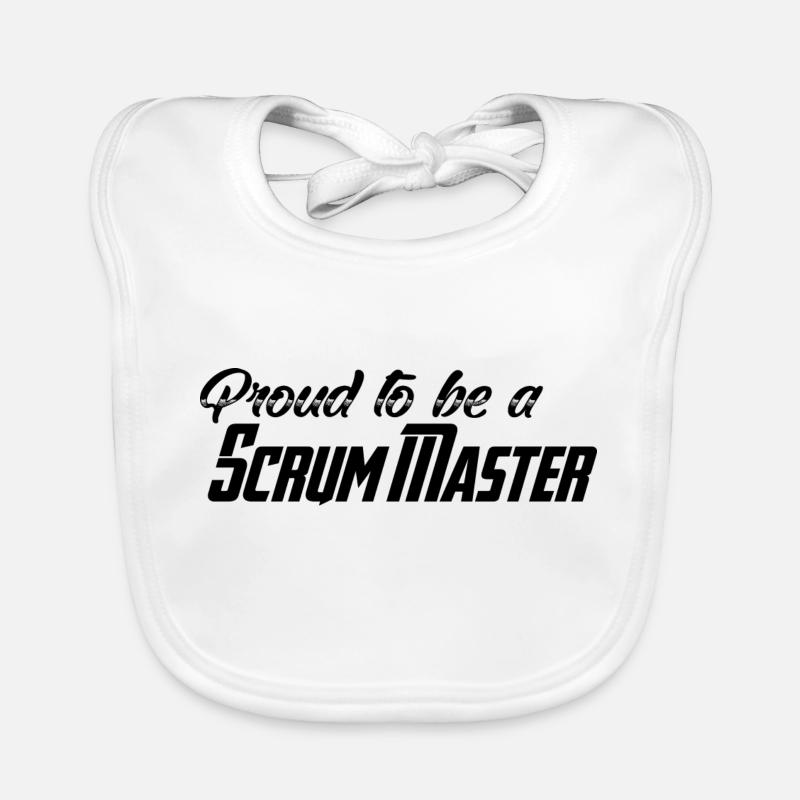 Proud to be a Scrum Master Baby Bio-Lätzchen