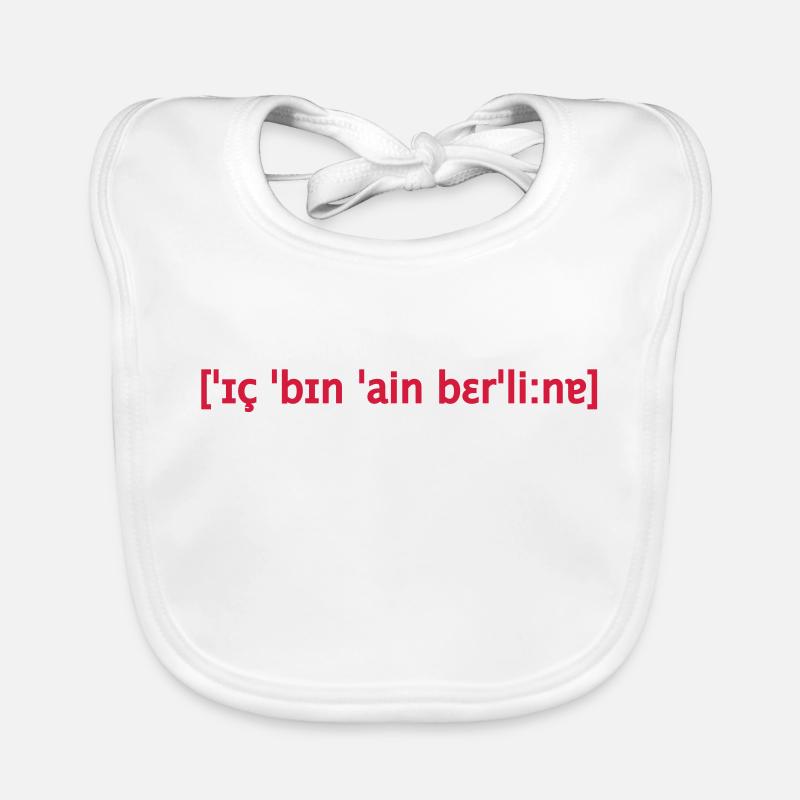 I am a Berliner phonetics Organic Baby Bibs