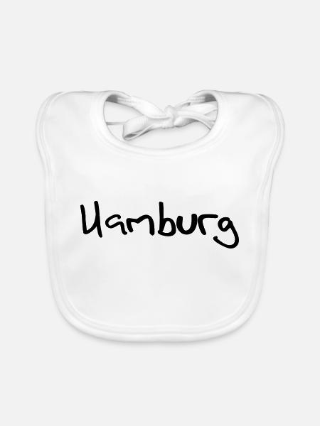 hamburg - Baby Bio-Lätzchen - Weiß - Vorne