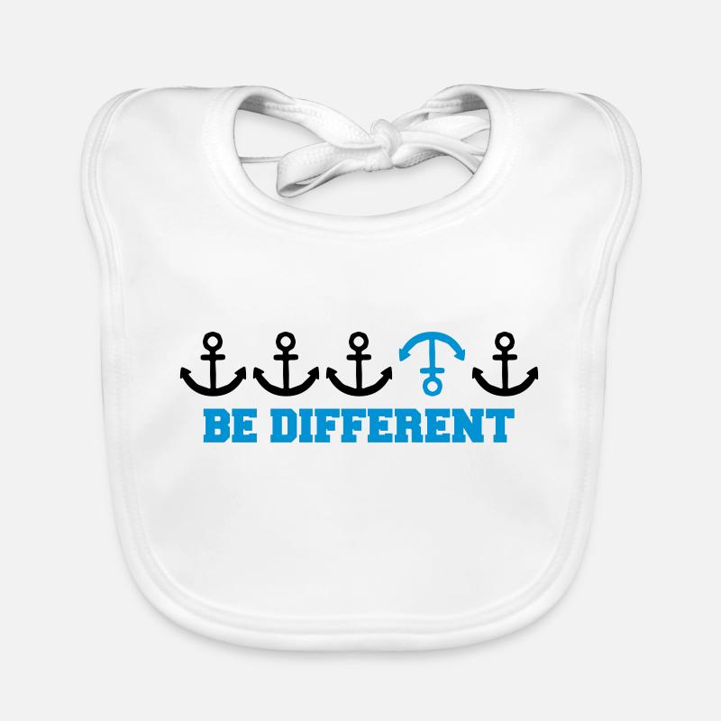 text be different anders reihe muster anker viele Baby Bio-Lätzchen