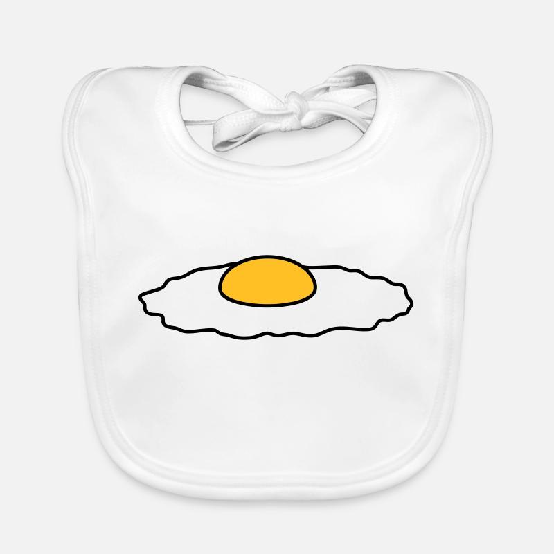 fried egg eat delicious hunger cooking roast chef k Organic Baby Bibs