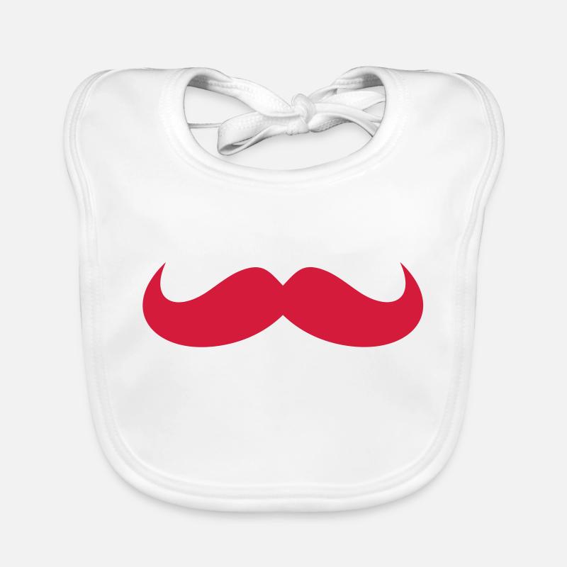 moustache Bavoir bio Bébé