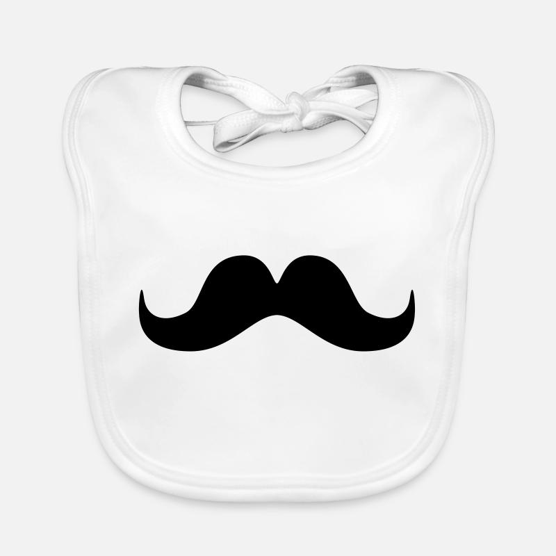 moustache Bavoir bio Bébé