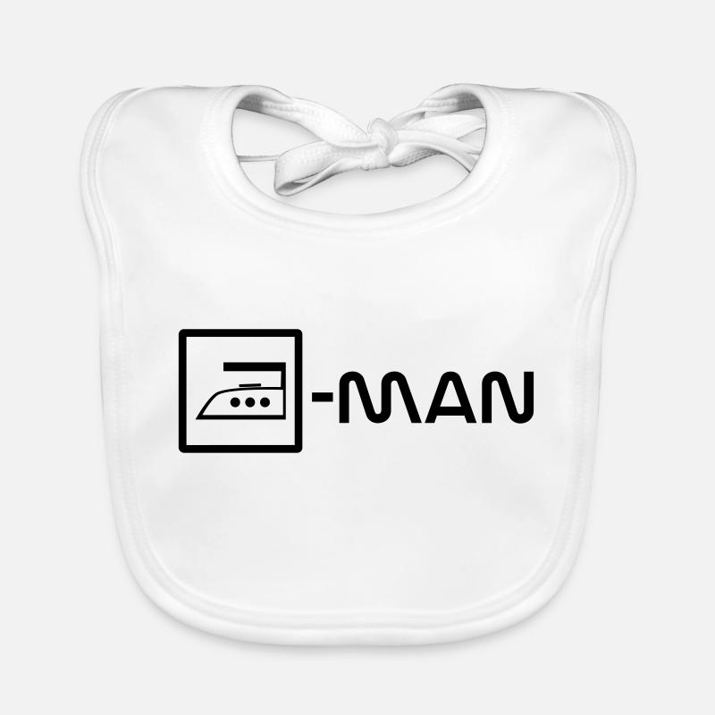 ironing man Organic Baby Bibs
