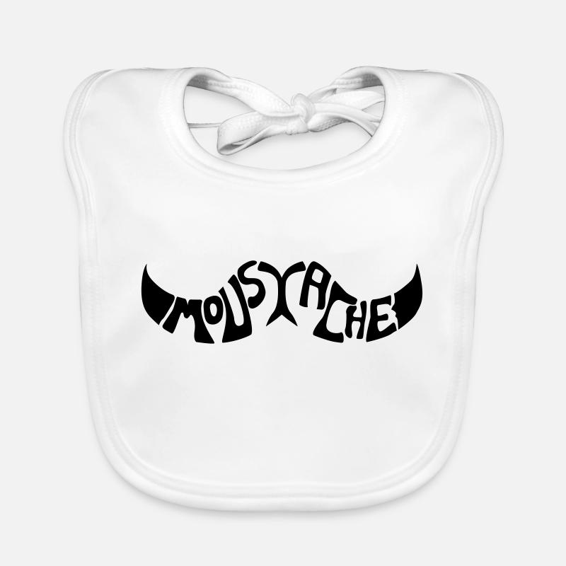 Moustache Bavoir bio Bébé