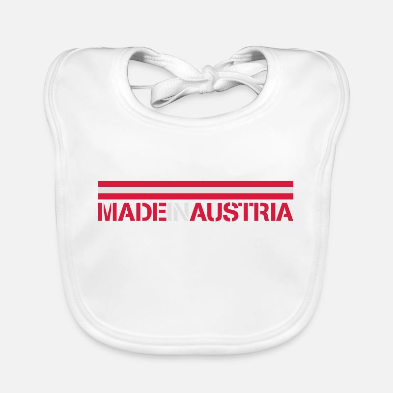 Made In Austria Logo Design Baby Bio-Lätzchen