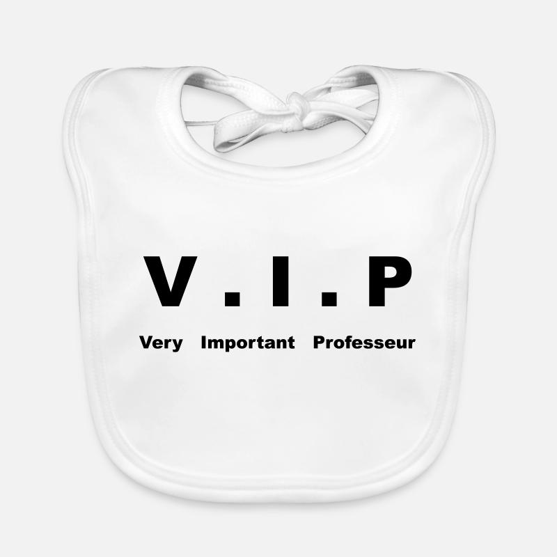 very important professeur - Bavoir bio Bébé - blanc