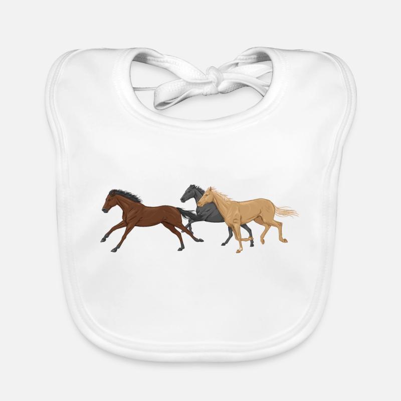 Three Horses Organic Baby Bibs