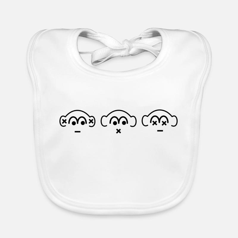 die drei Affen Baby Bio-Lätzchen