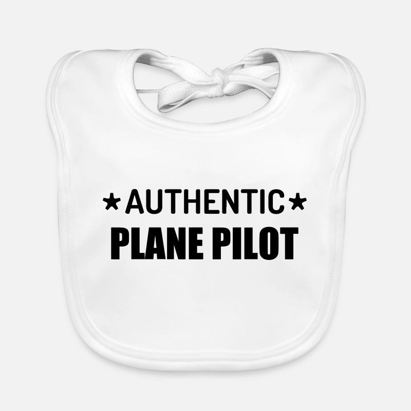 Flugzeug / Luftfahrt / Arbeit / Job Baby Bio-Lätzchen