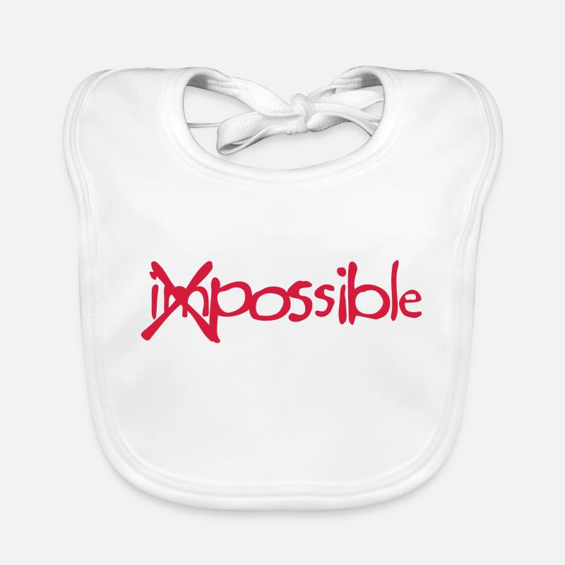 impossible croix barre Bavoir bio Bébé