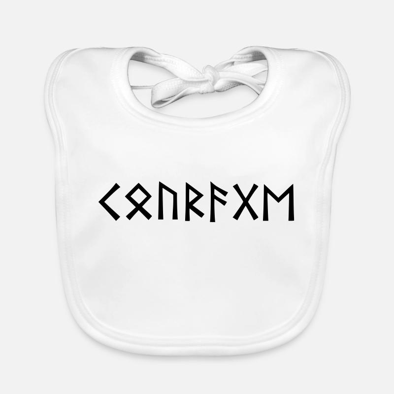 Courage - Wikinger Runen Baby Bio-Lätzchen