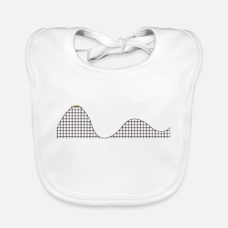 Achterbahn Rollercoaster Leben Integralrechnung Baby Bio-Lätzchen