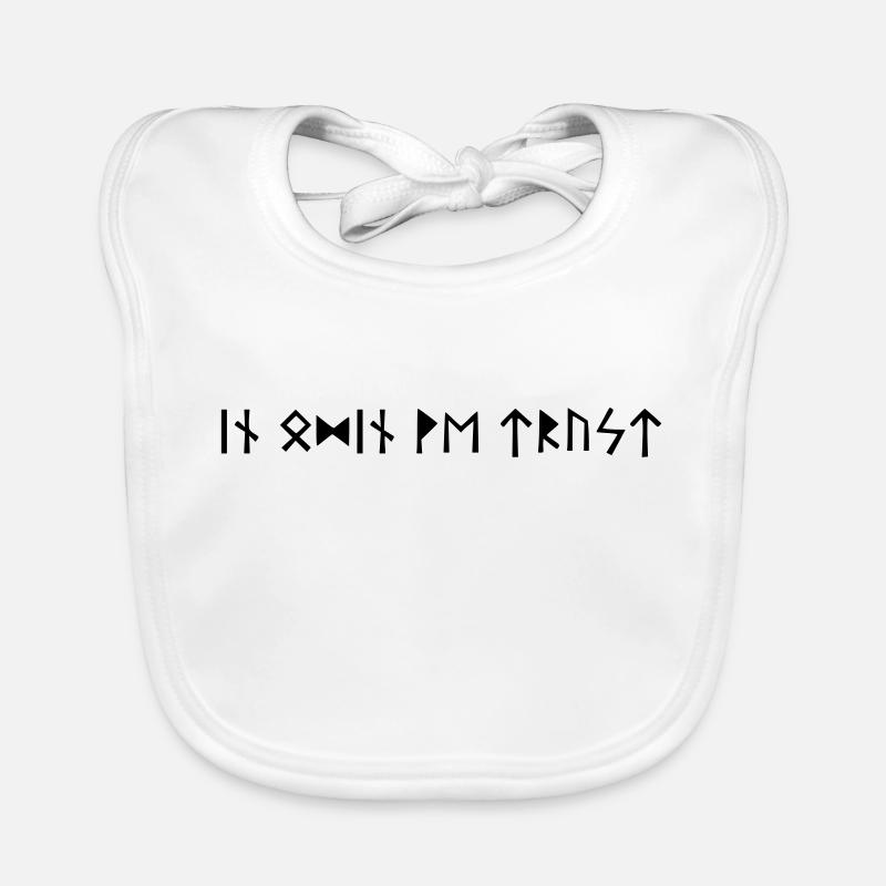 Dans Odin We Trust Bavoir bio Bébé