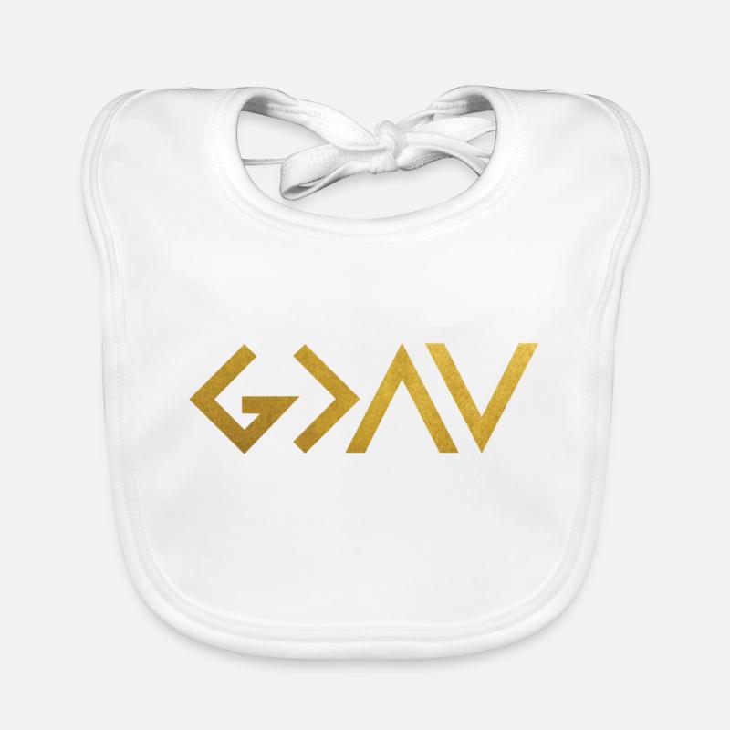 Dieu est plus grand que tes hauts et tes bas Bavoir bio Bébé