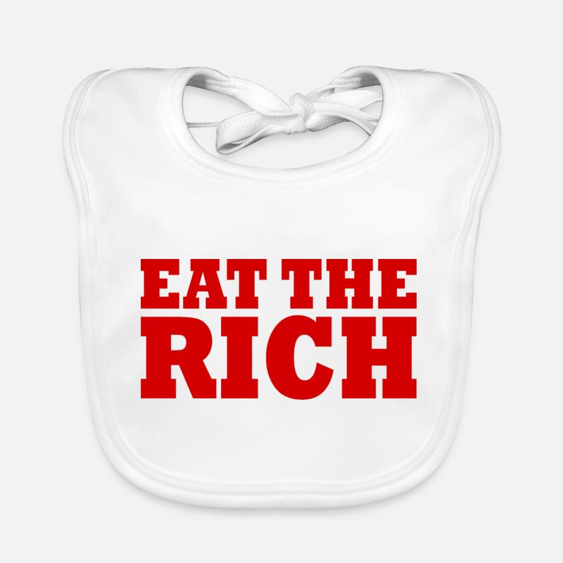 Eat the rich Bavoir bio Bébé