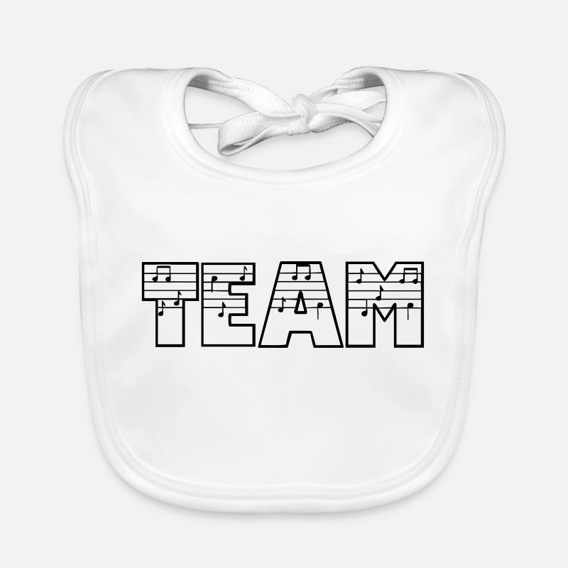 Team Crew Vector Musik Musiker Design Baby Bio-Lätzchen