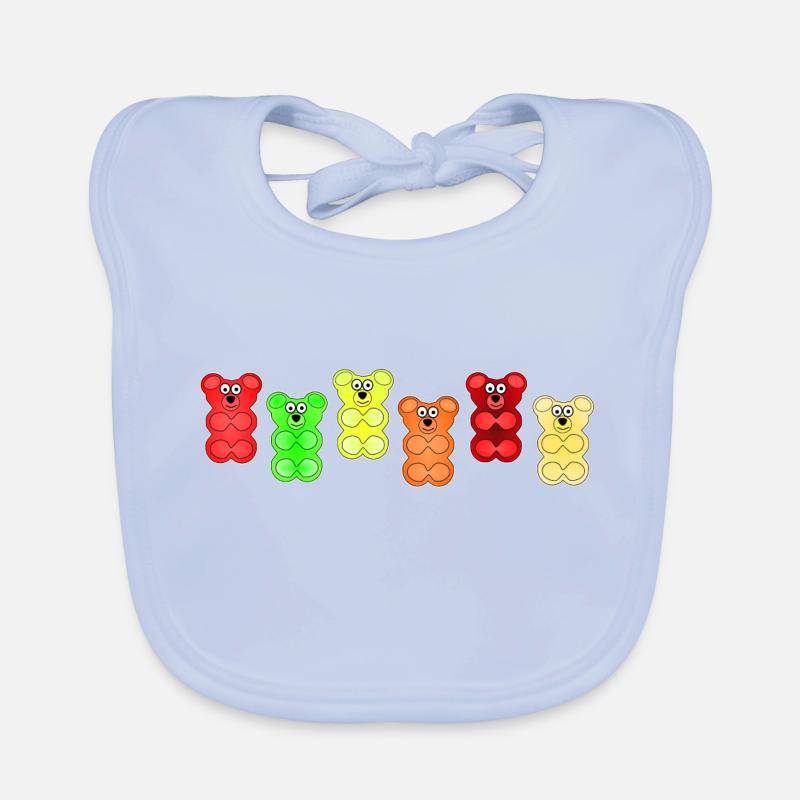 Gummy bears Organic Baby Bibs
