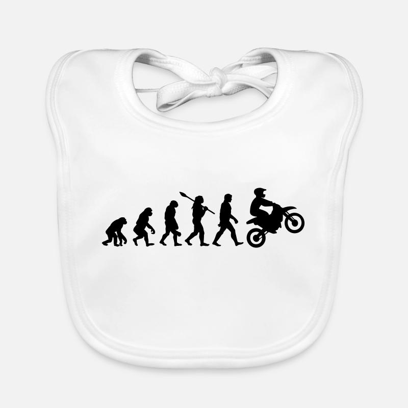 Motocross Motorsport Moto Pilote Evolution Fun Bavoir bio Bébé
