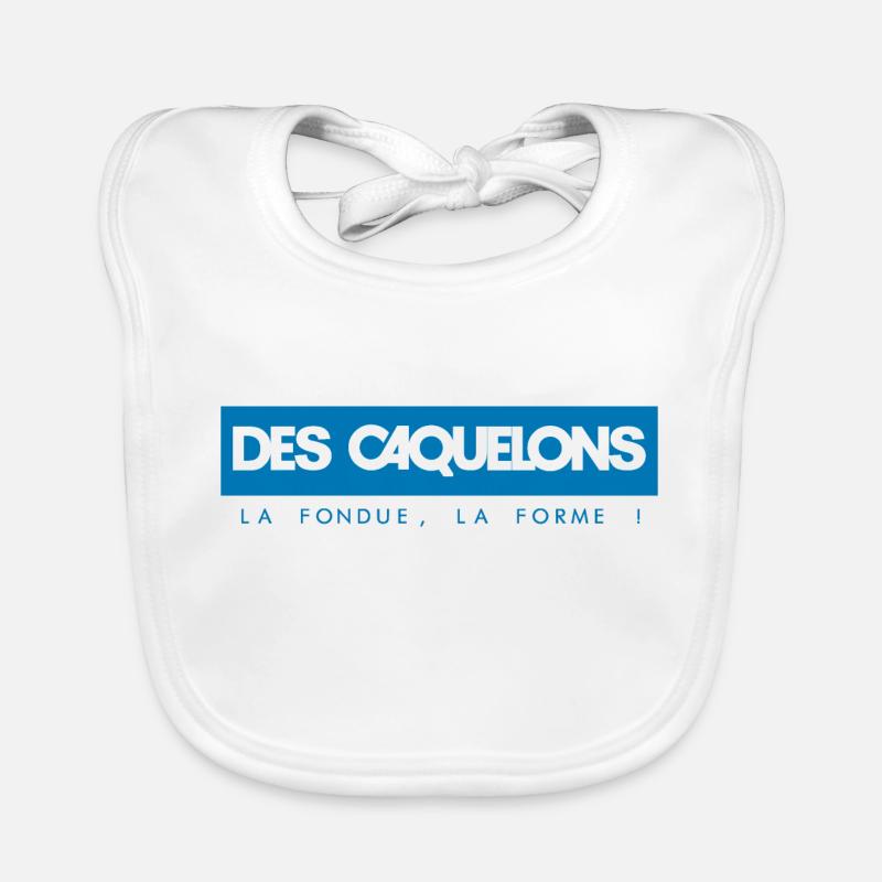 DES CAQUELONS - Bavoir bio Bébé - blanc