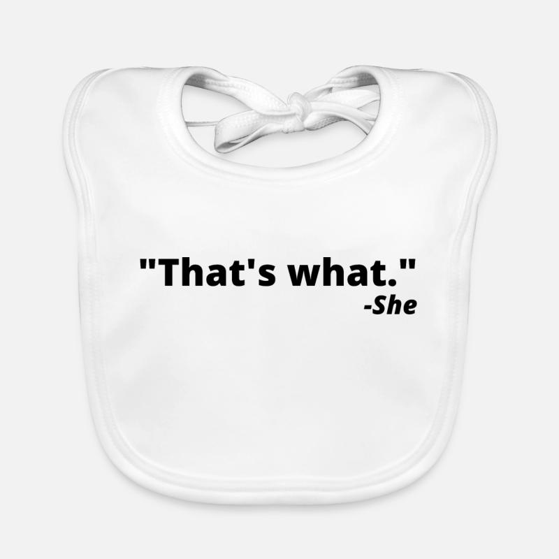 That's What She Organic Baby Bibs