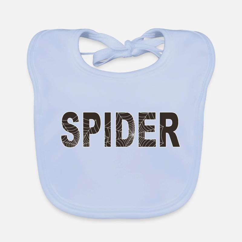 Spinne wort mit Grafik Baby Bio-Lätzchen