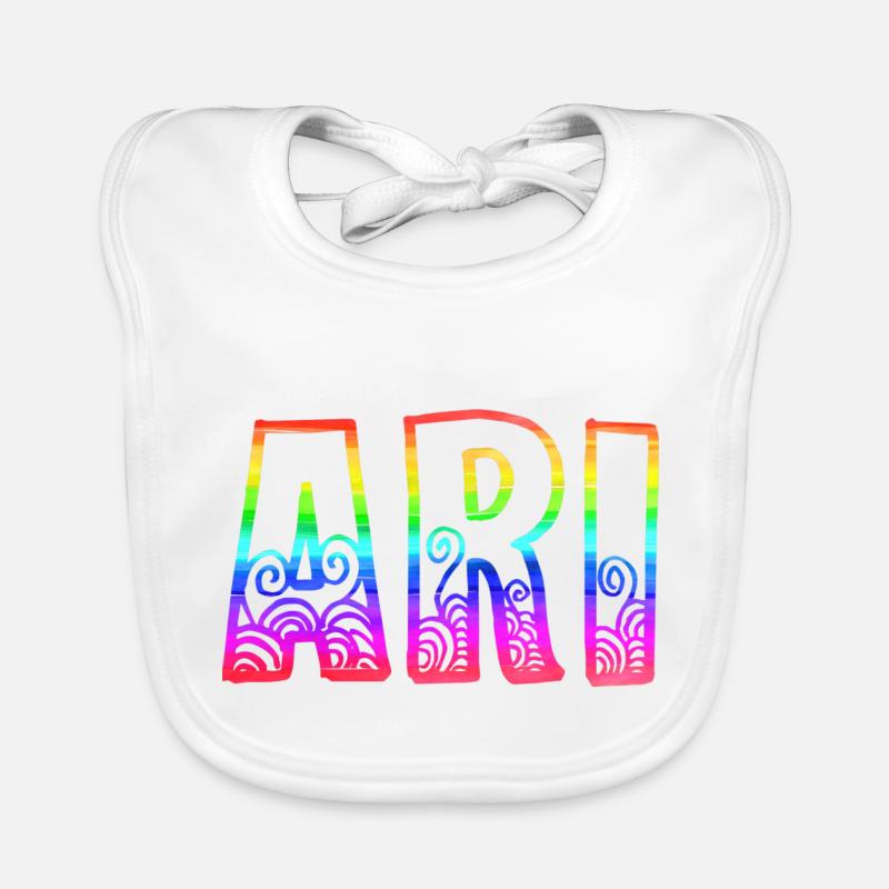 ari rs regenbogen Baby Bio-Lätzchen